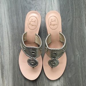 Platinum Jack Rogers Mid-Wedge